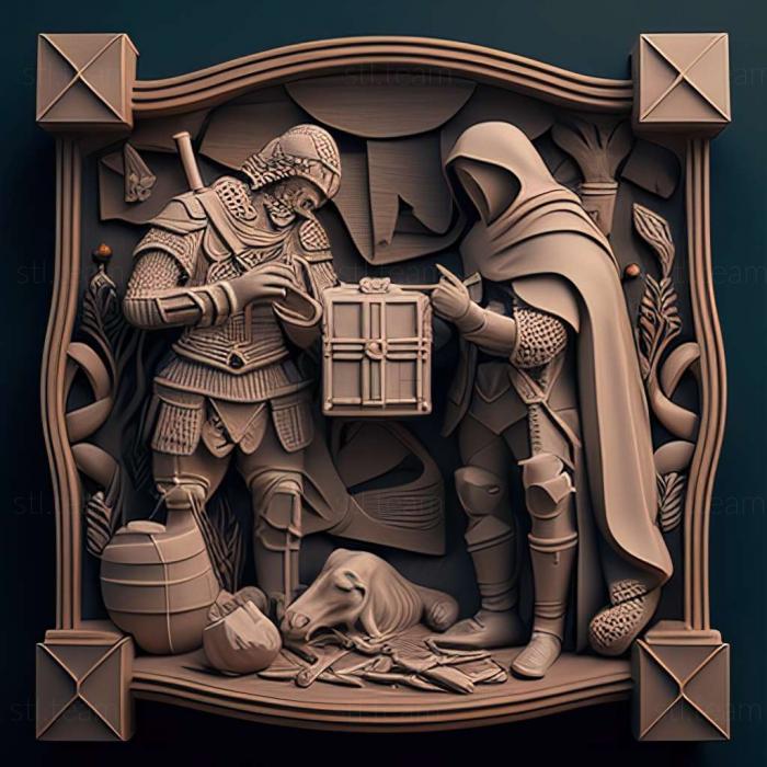 3D model Knights Contract game (STL)